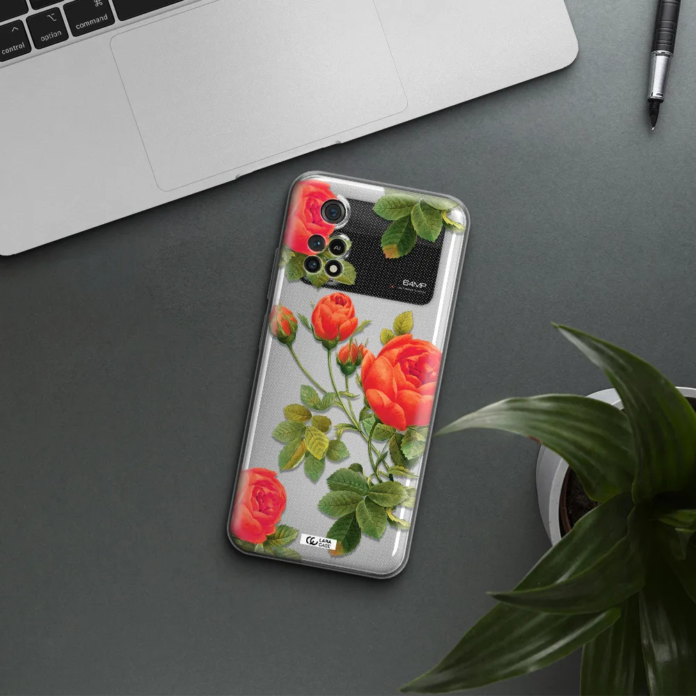 A Close-Up Of A Flower Xiaomi Poco M4 Pro 4G Clear Tpu Case