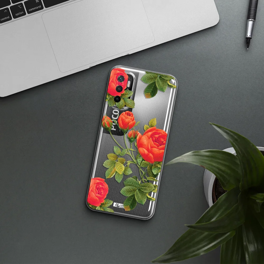 A Close-Up Of A Flower Xiaomi Poco M4 Pro 5G Clear Tpu Case