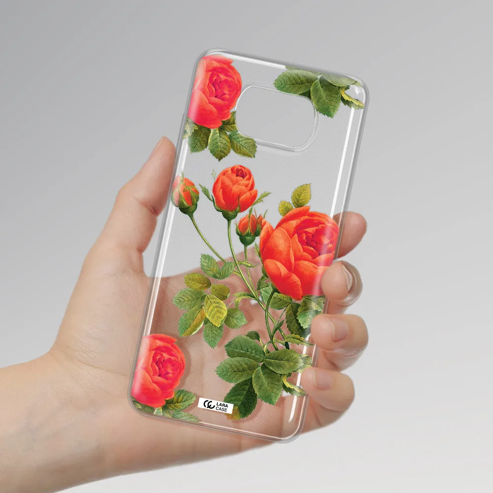 a close-up of a flower Xiaomi Poco X3 Clear TPU Case