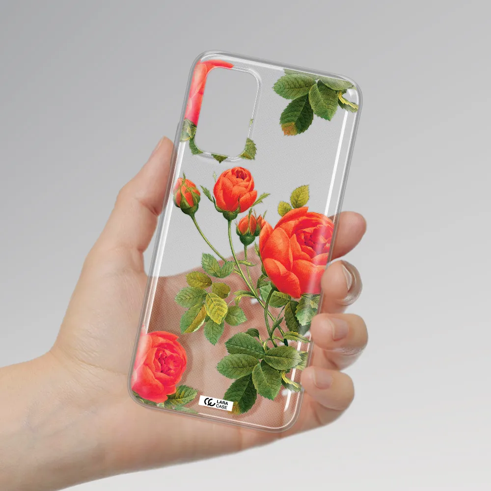 a close-up of a flower Xiaomi Redmi 9T Clear TPU Case