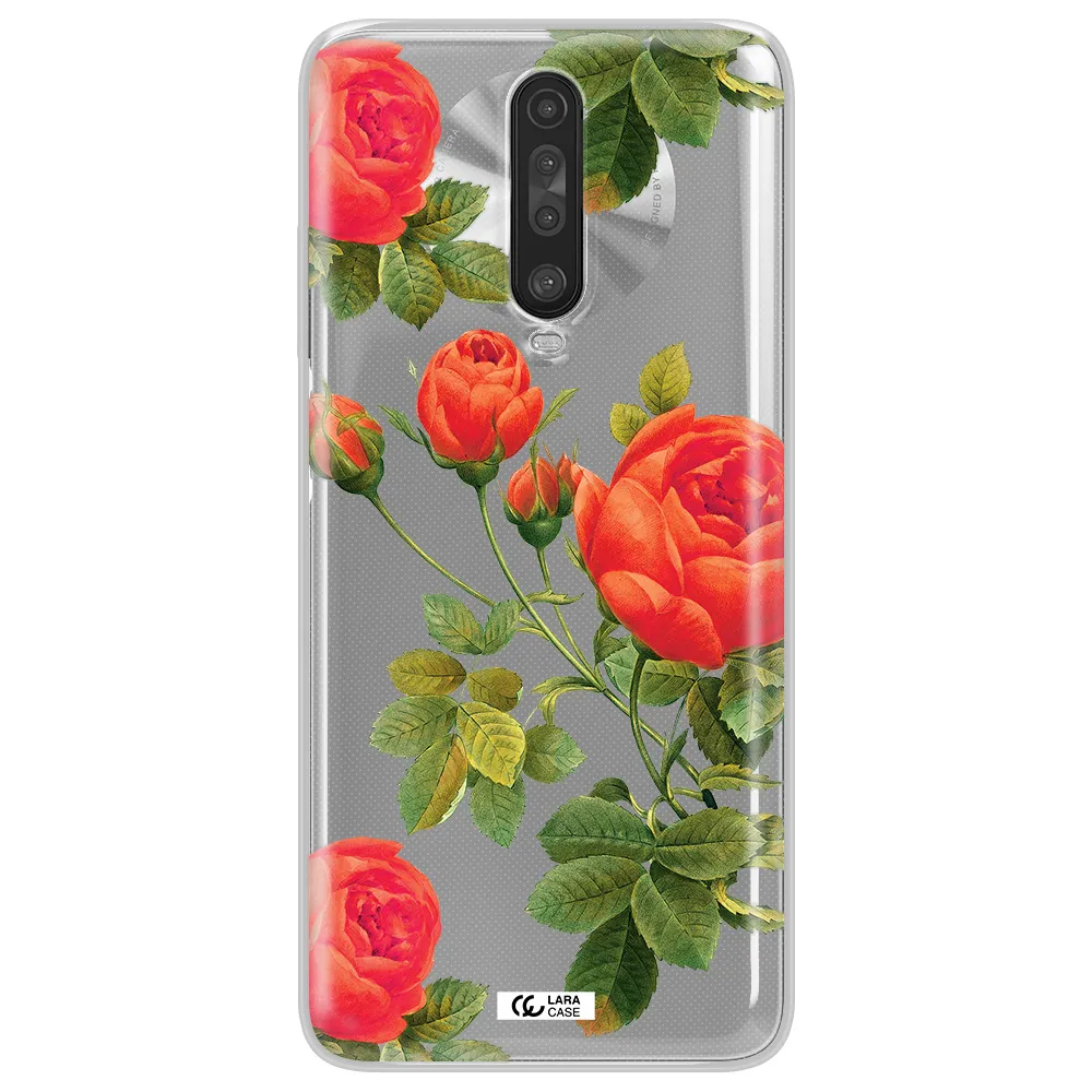 a close-up of a flower Xiaomi Redmi K30 Clear TPU Case