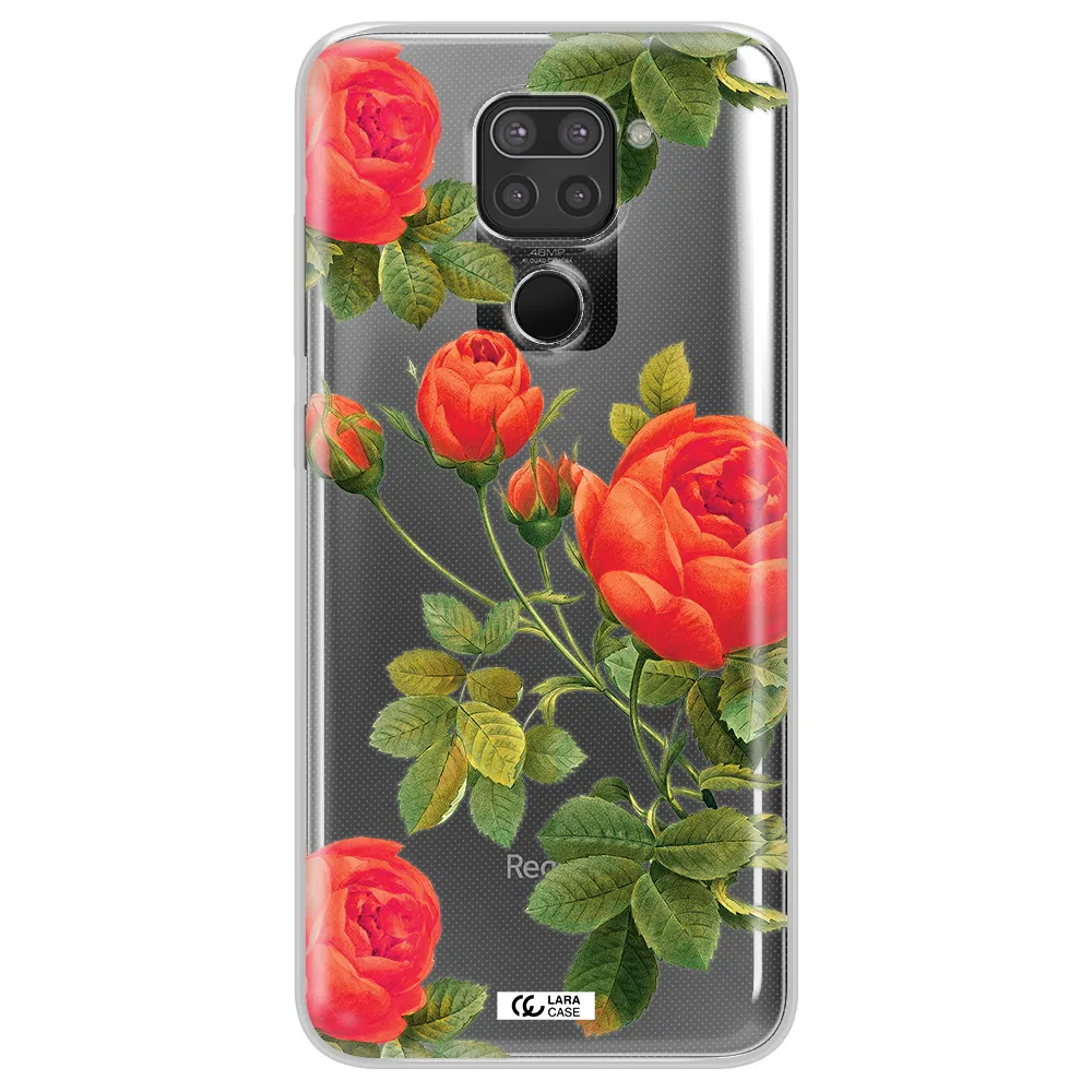 a close-up of a flower Xiaomi Redmi Note 9 Clear TPU Case