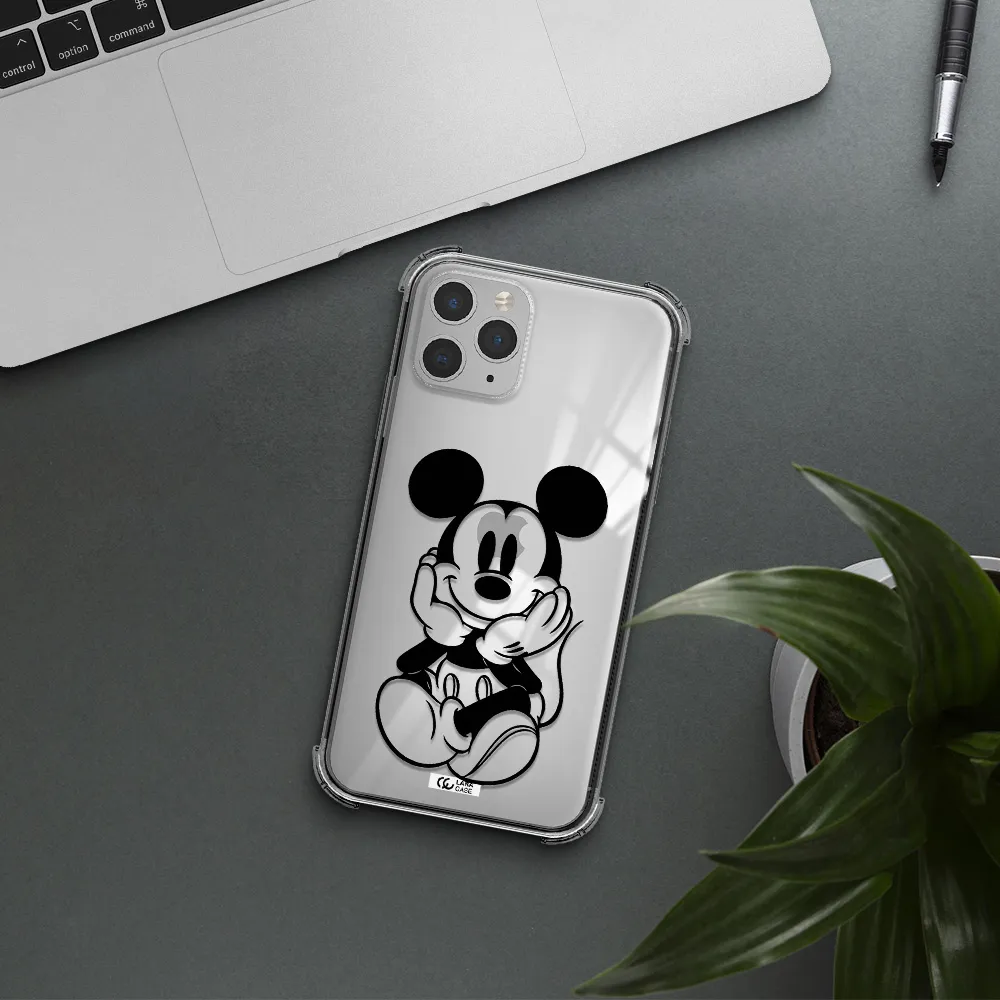 a cartoon of a mouse Apple iPhone 11 pro max Clear PC Case