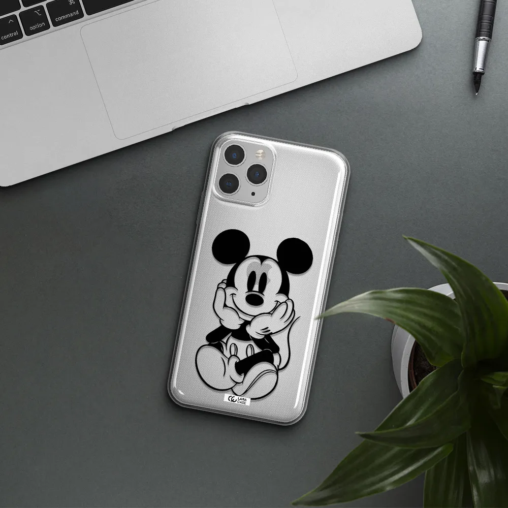 a cartoon of a mouse Apple iPhone 11 pro max Clear TPU Case