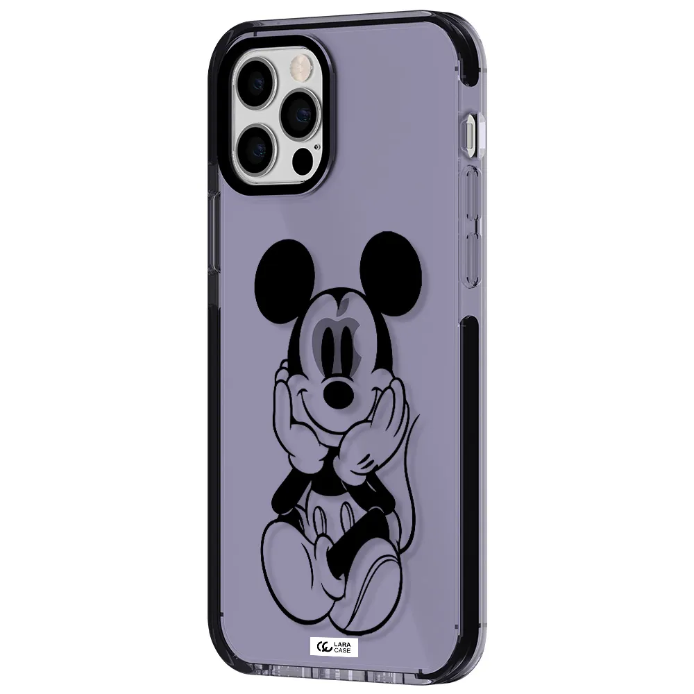 a cartoon of a mouse Apple iPhone 12 pro impact Lilac Case