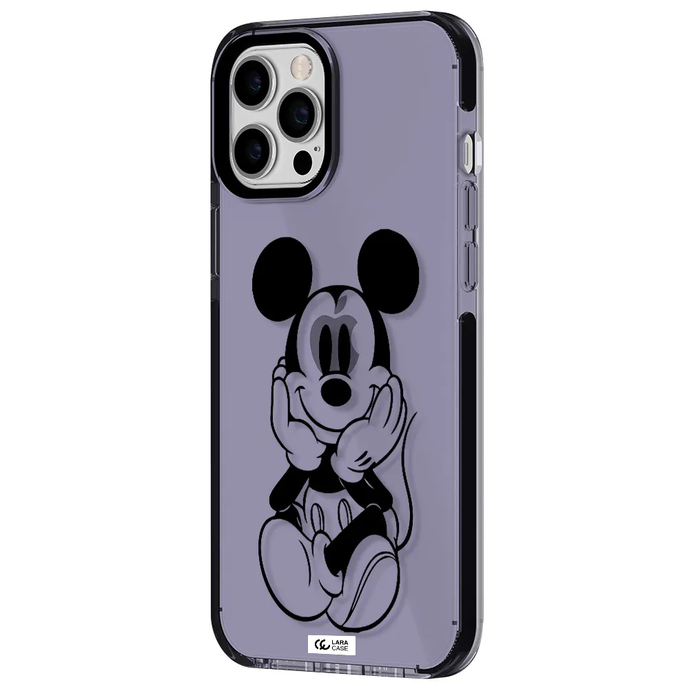 a cartoon of a mouse Apple iPhone 12 pro max impact Lilac Case