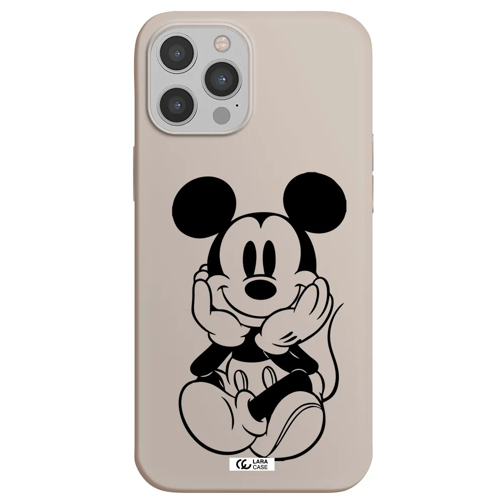 a cartoon of a mouse Apple iPhone 12 pro max Silicone Stone Case