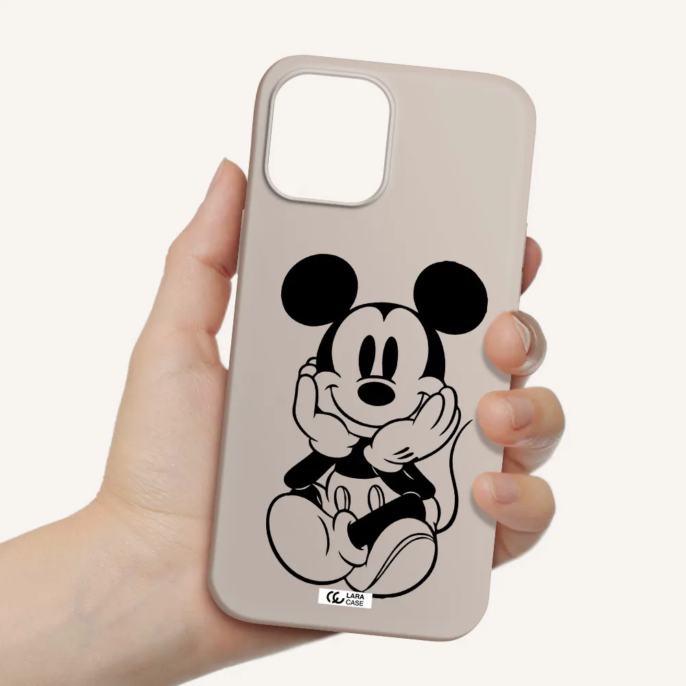 a cartoon of a mouse Apple iPhone 12 pro max Silicone Stone Case