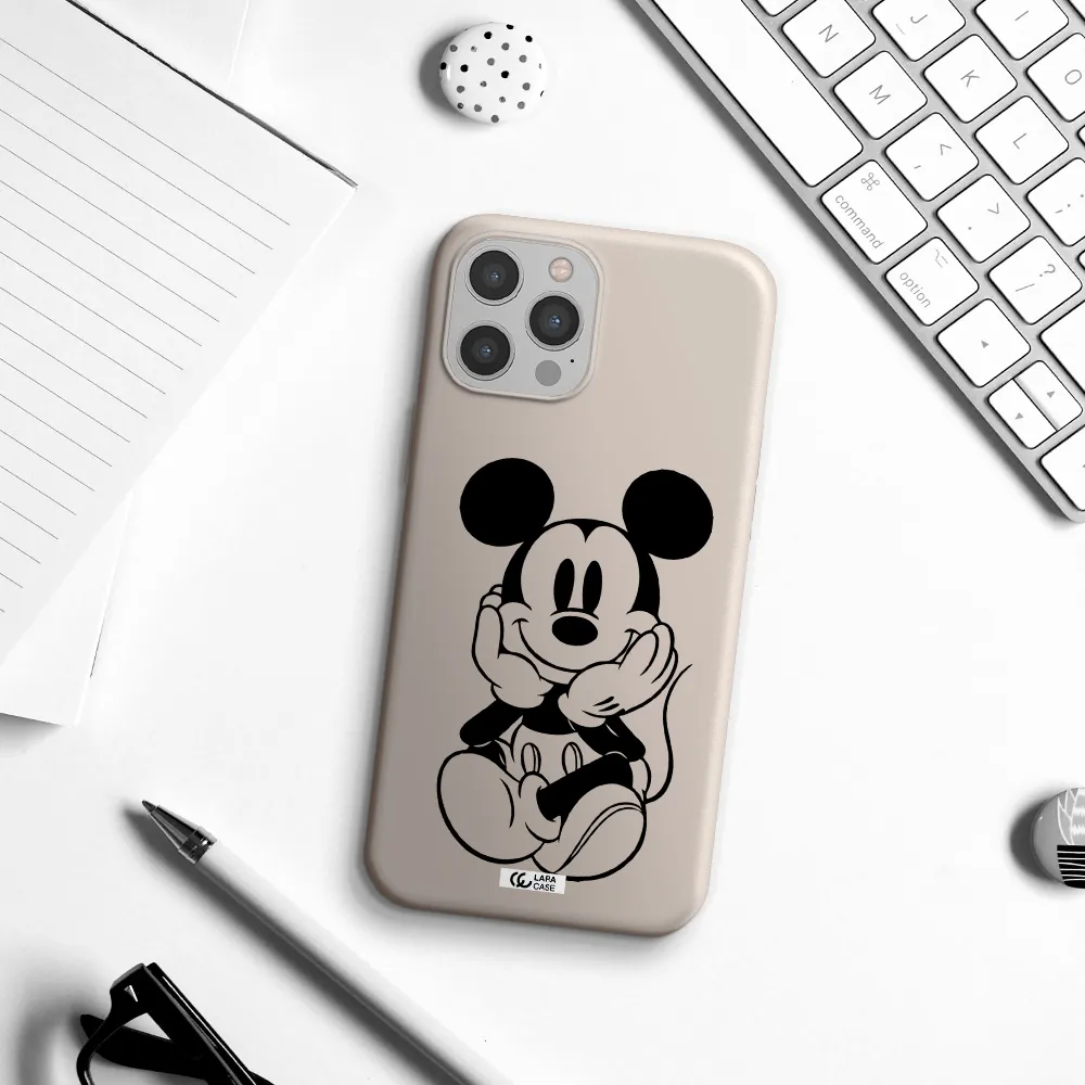 a cartoon of a mouse Apple iPhone 12 pro max Silicone Stone Case