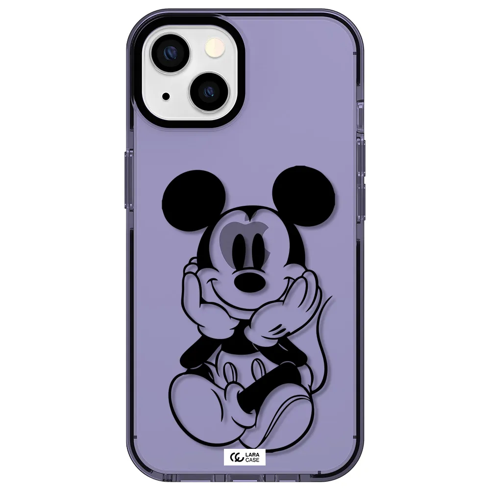 a cartoon of a mouse Apple iPhone 13 impact Lilac Case