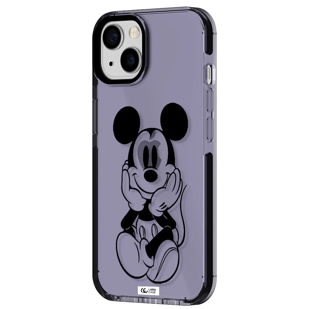 a cartoon of a mouse Apple iPhone 13 impact Lilac Case