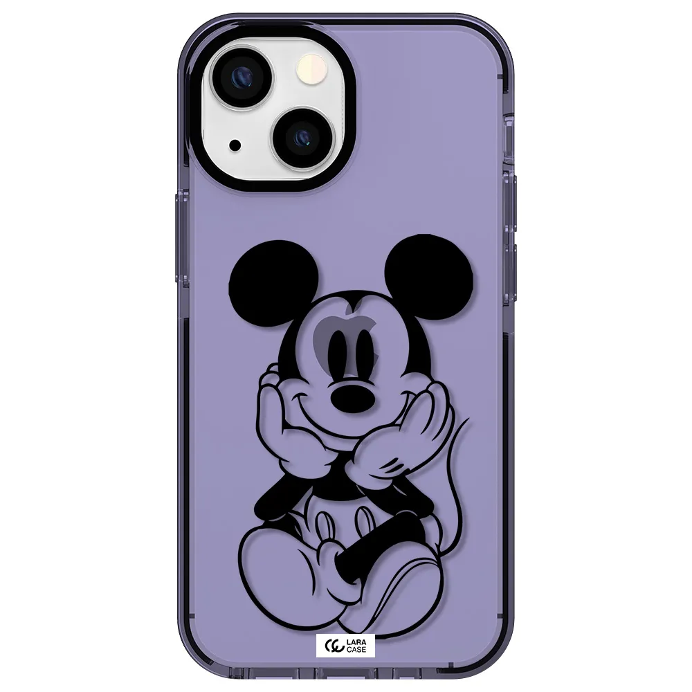 a cartoon of a mouse Apple iPhone 13 mini impact Lilac Case