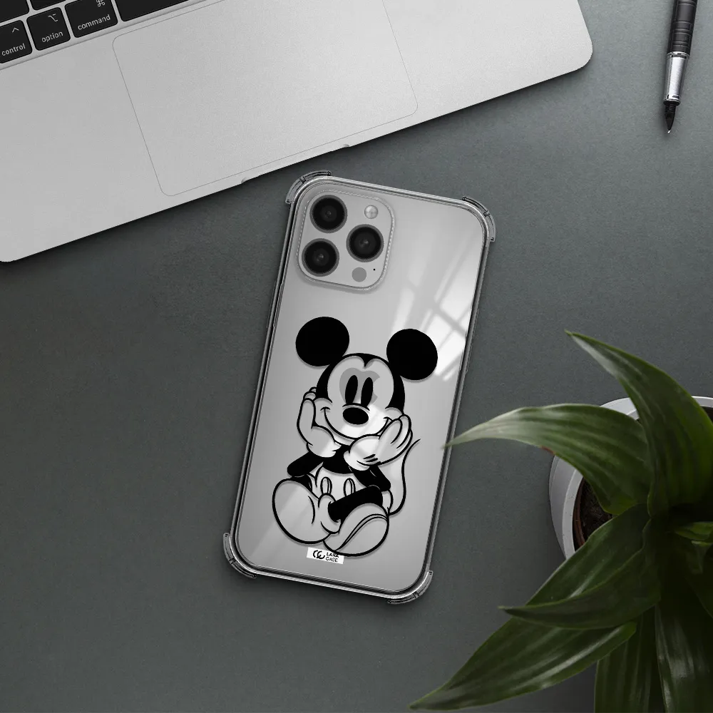 a cartoon of a mouse Apple iPhone 13 Pro Max Clear PC Case