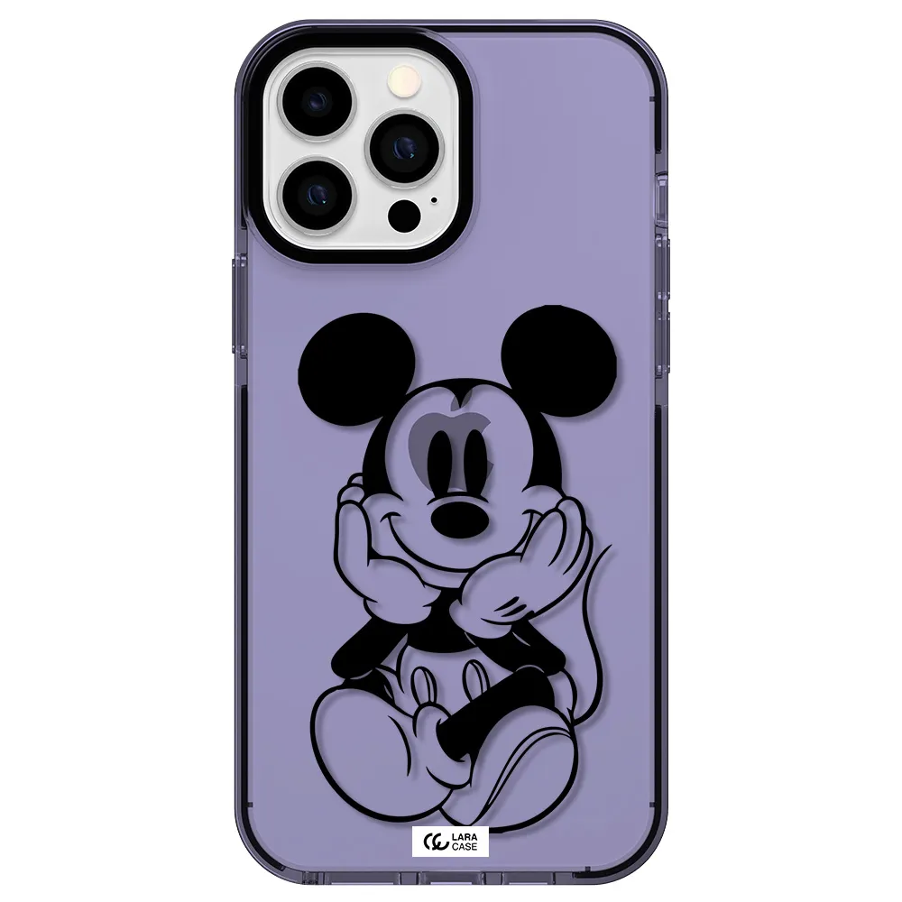 a cartoon of a mouse Apple iPhone 13 Pro Max impact Lilac Case