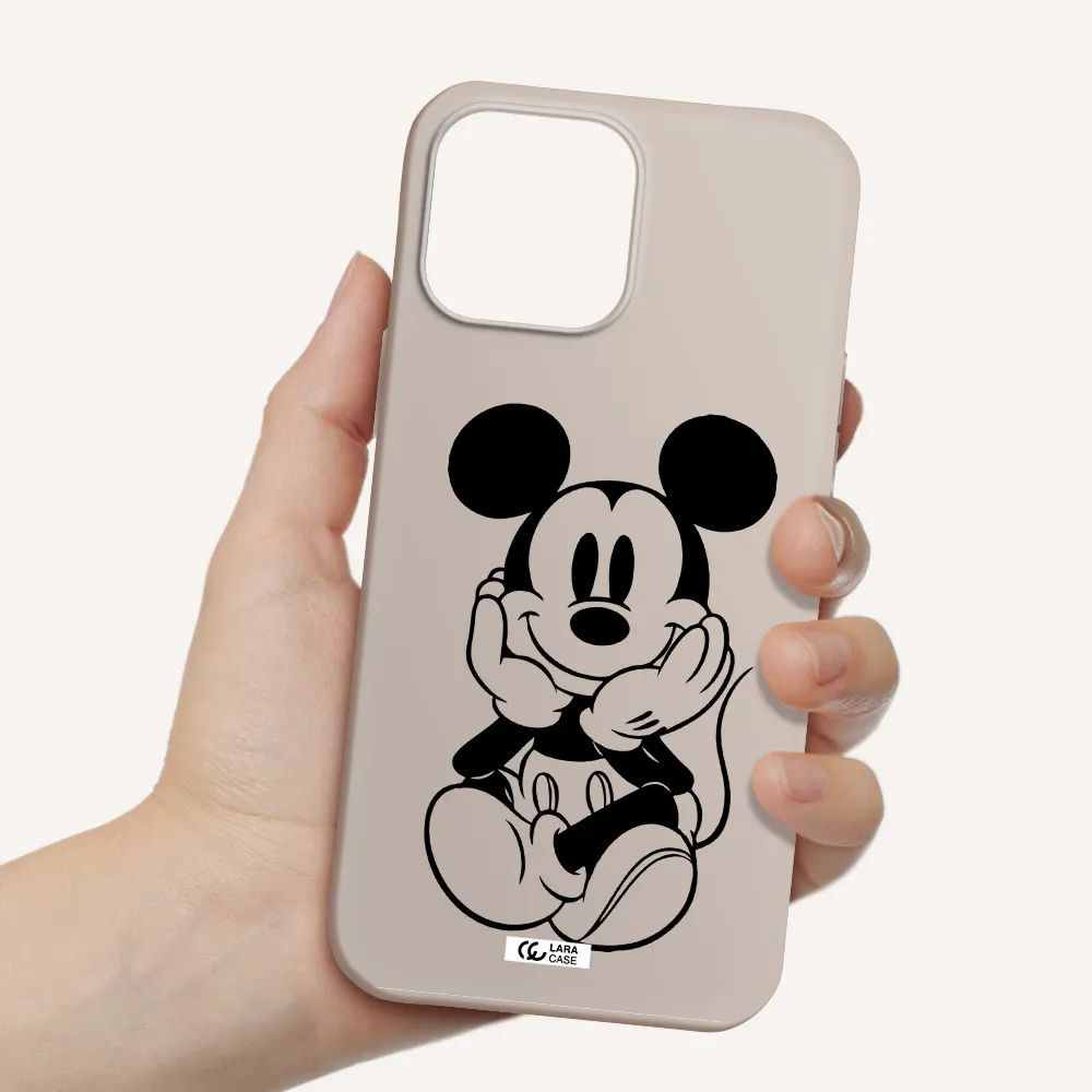 a cartoon of a mouse Apple iPhone 13 Pro Silicone Stone Case