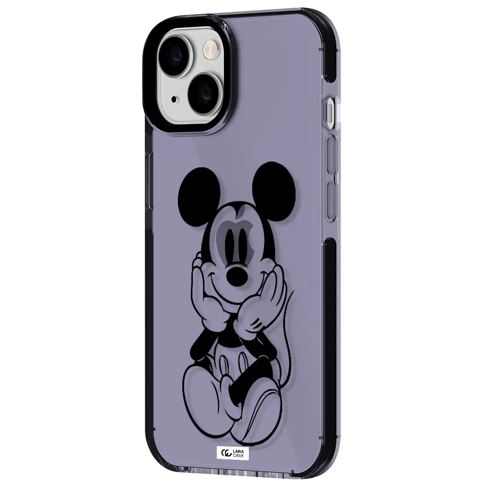 a cartoon of a mouse Apple iPhone 14 impact Lilac Case