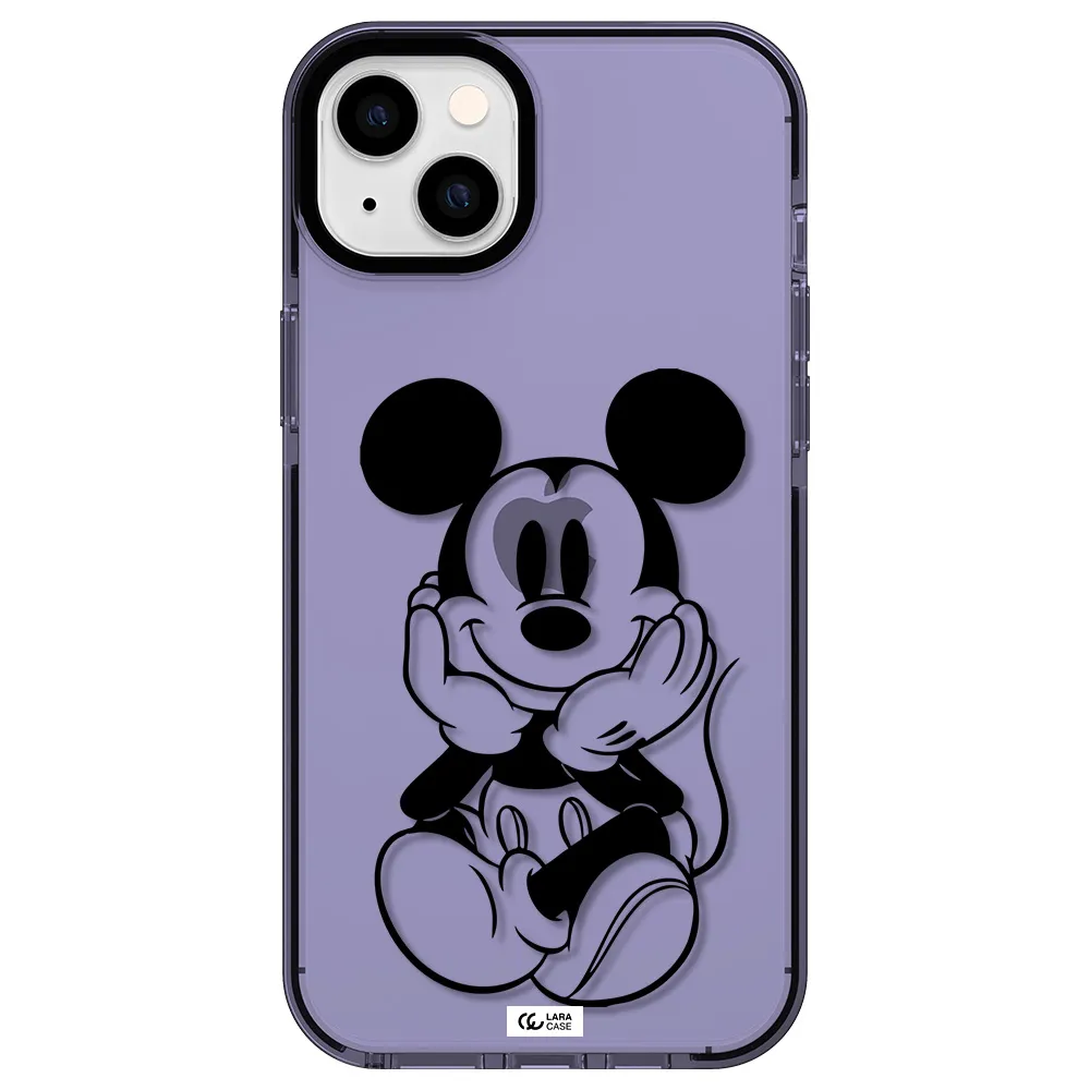 a cartoon of a mouse Apple iPhone 14 plus impact Lilac Case