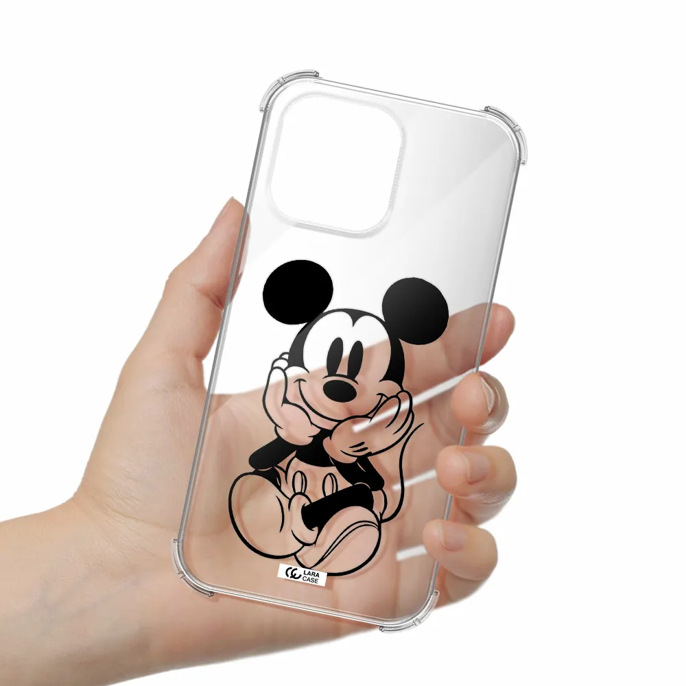a cartoon of a mouse Apple iPhone 14 pro max Clear PC Case