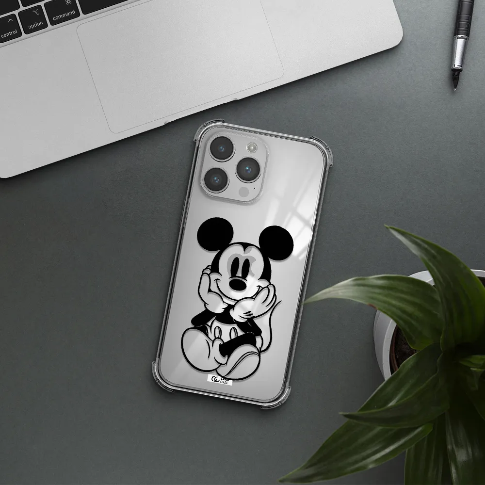 a cartoon of a mouse Apple iPhone 14 pro max Clear PC Case