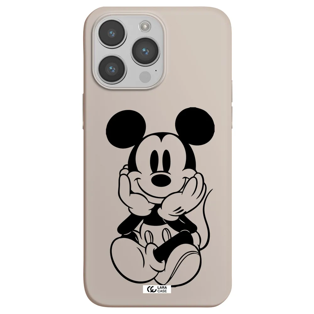 a cartoon of a mouse Apple iPhone 14 pro max Silicone Stone Case