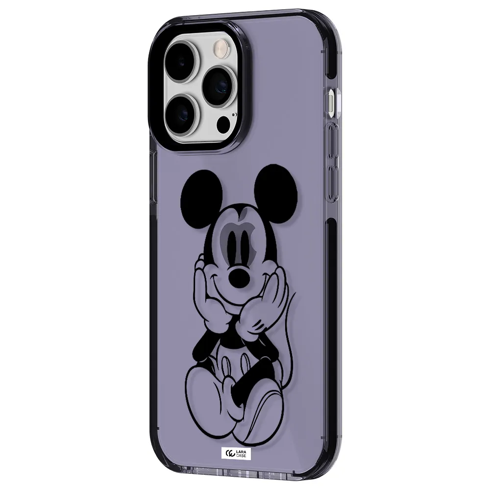 a cartoon of a mouse Apple iPhone 15 Pro impact Lilac Case