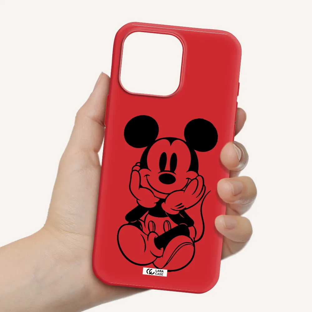 A Cartoon Of A Mouse Apple Iphone 16 Pro Max Silicone Stone Case