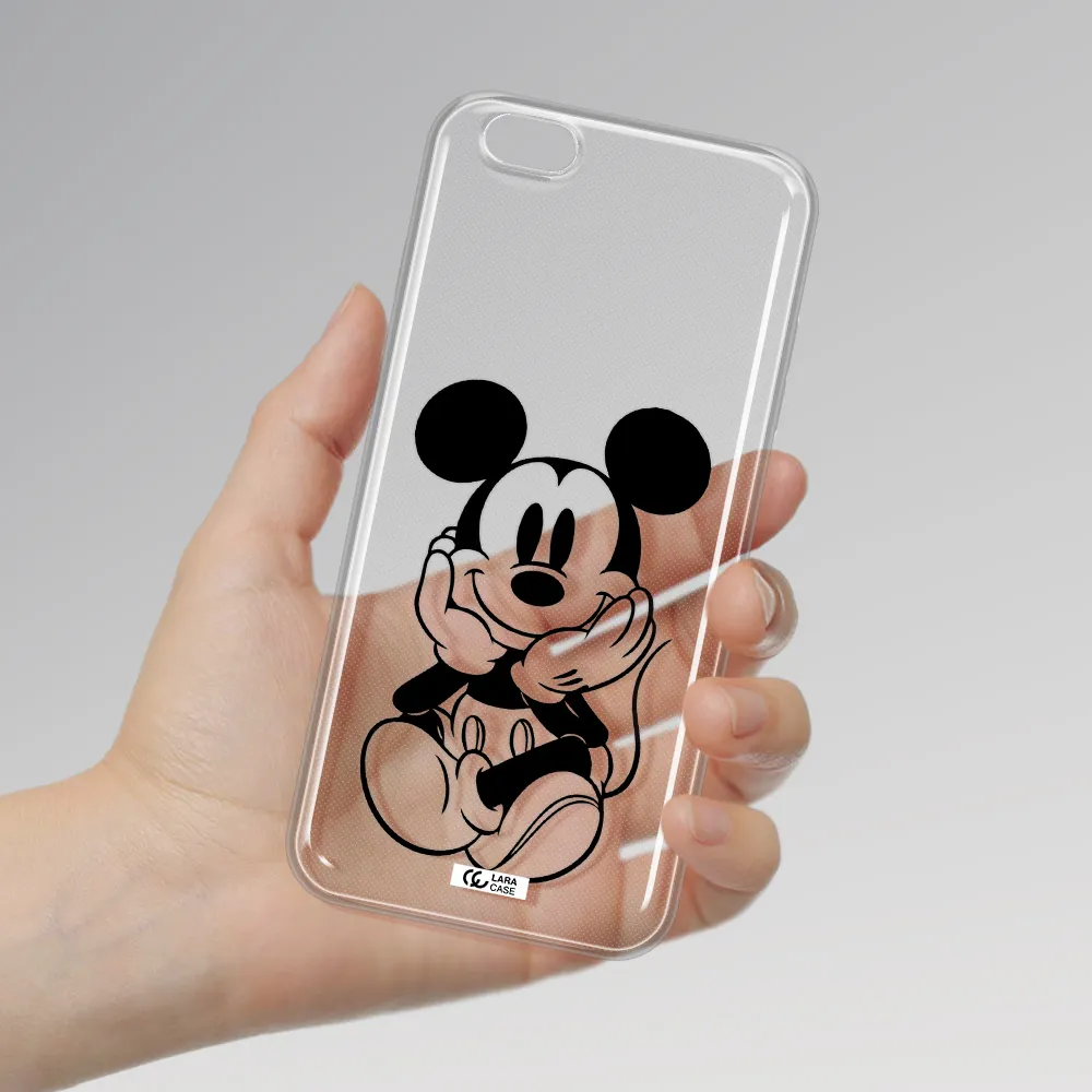 a cartoon of a mouse Apple iPhone 6 s plus Clear TPU Case