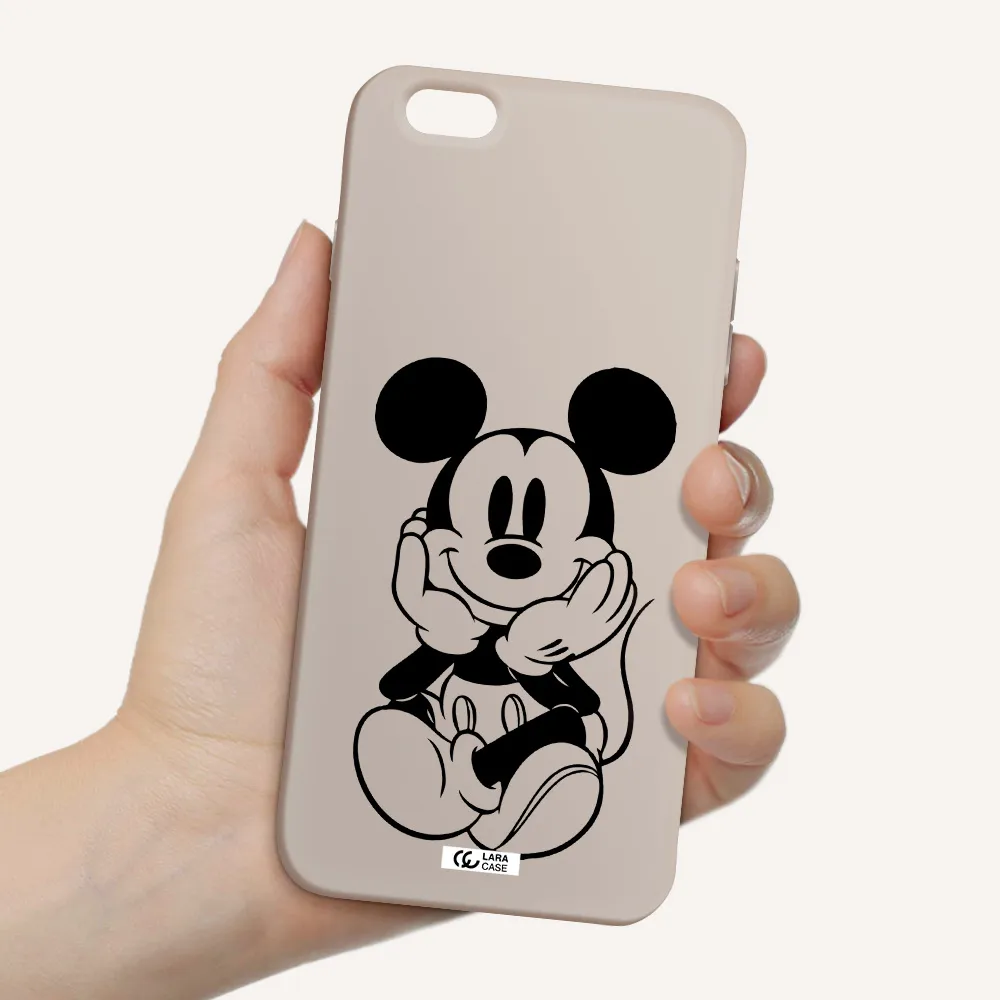 a cartoon of a mouse Apple iPhone 6 s plus Silicone Stone Case