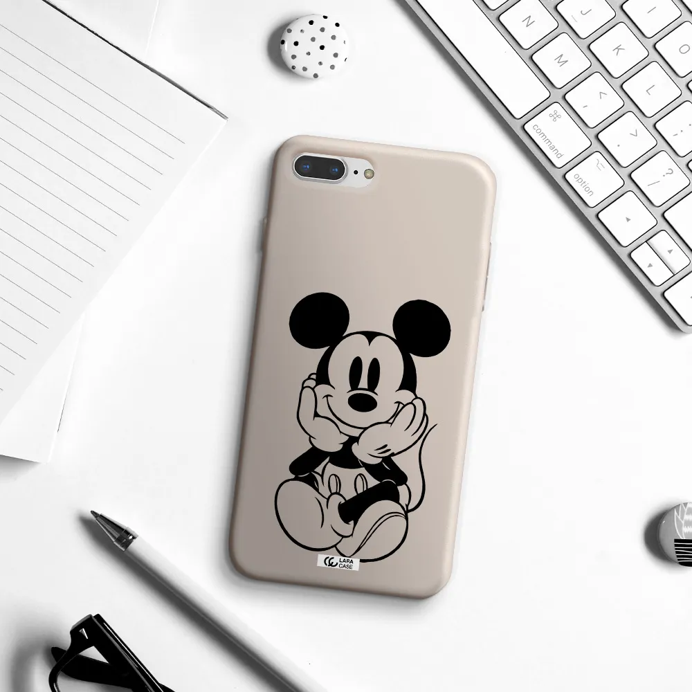 a cartoon of a mouse Apple iPhone 7 plus Silicone Stone Case