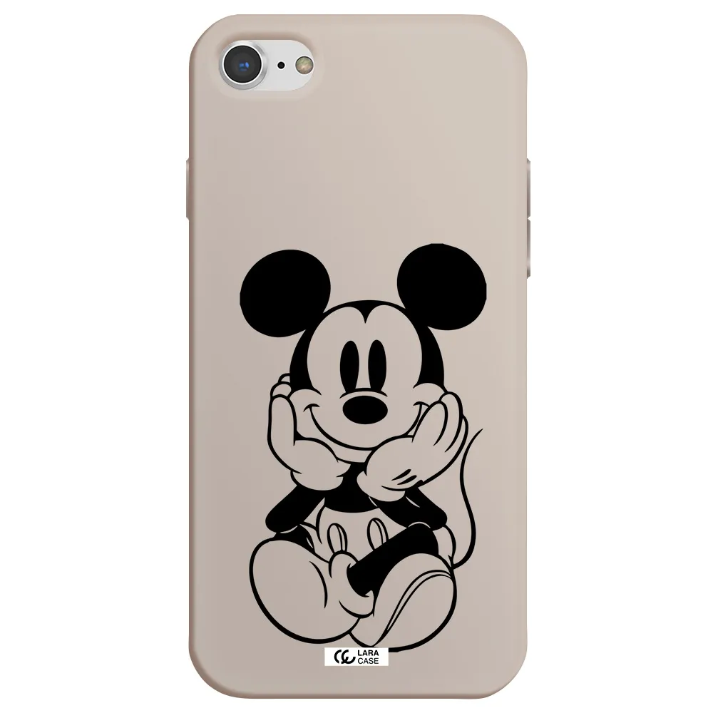a cartoon of a mouse Apple iPhone 8 Silicone Stone Case
