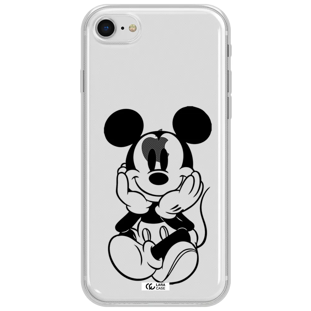 A Cartoon Of A Mouse Apple Iphone Se 2020 Clear Tpu Case
