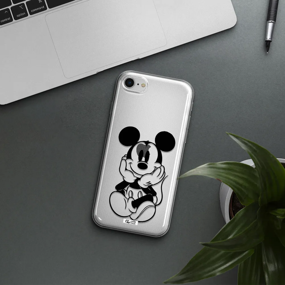 A Cartoon Of A Mouse Apple Iphone Se 2020 Clear Tpu Case