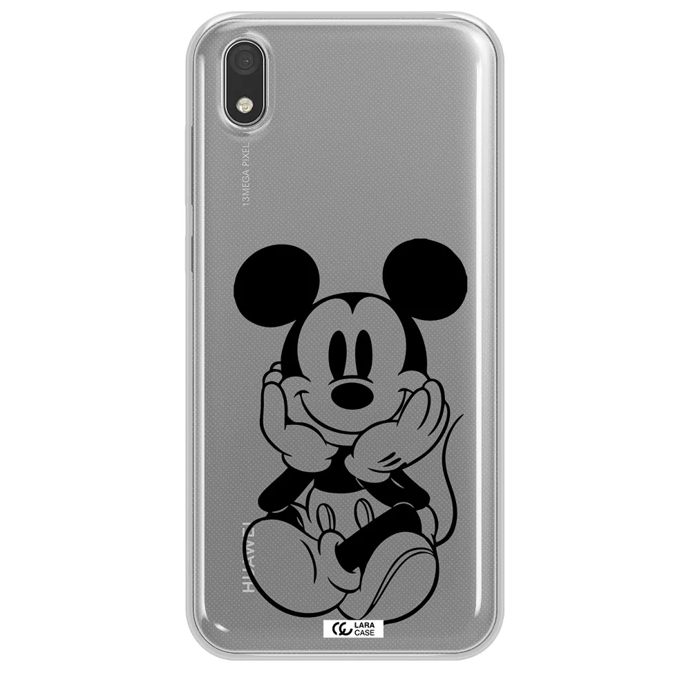 a cartoon of a mouse Huawei Honor 8S Clear TPU Case