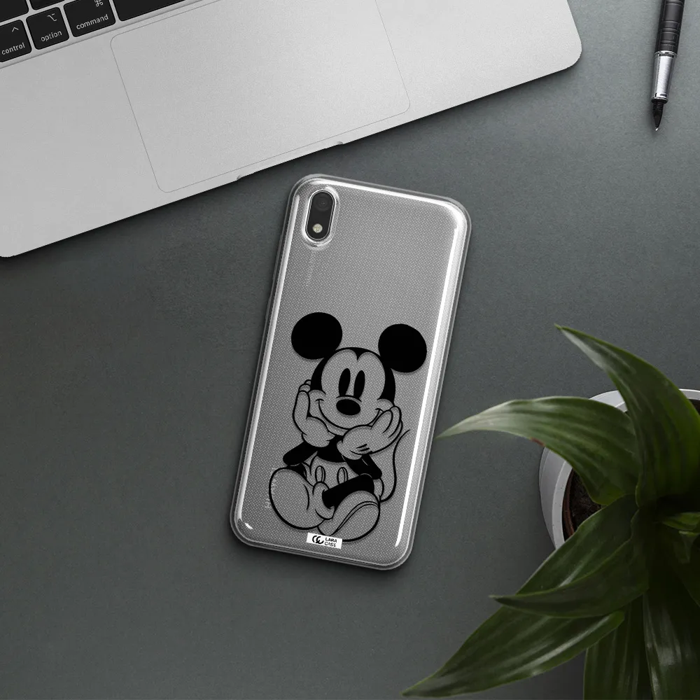 a cartoon of a mouse Huawei Honor 8S Clear TPU Case