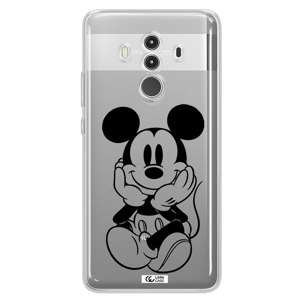 a cartoon of a mouse Huawei Mate 10 Clear TPU Case