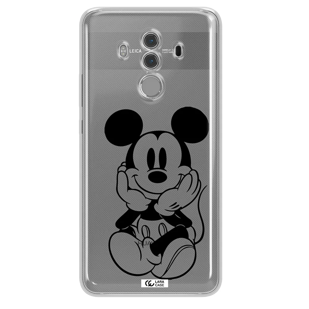 a cartoon of a mouse Huawei Mate 10 Pro Clear TPU Case