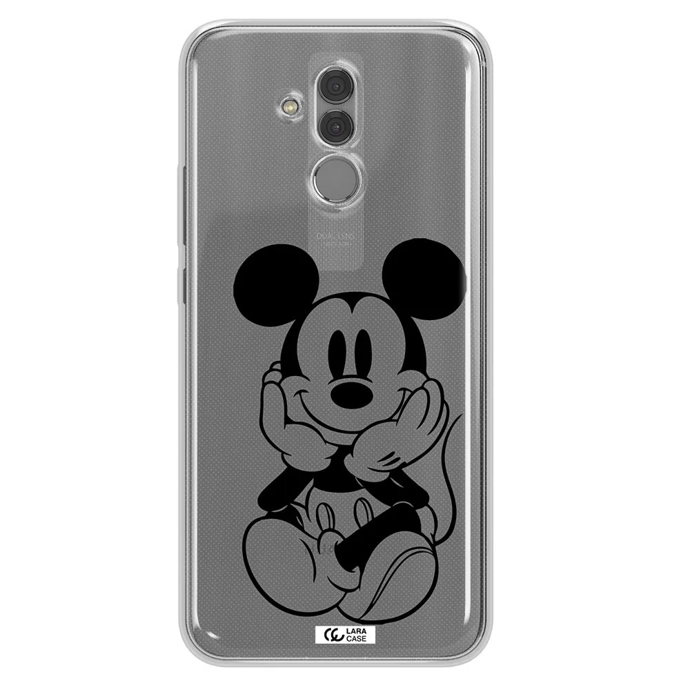 a cartoon of a mouse Huawei Mate 20 Lite Clear TPU Case