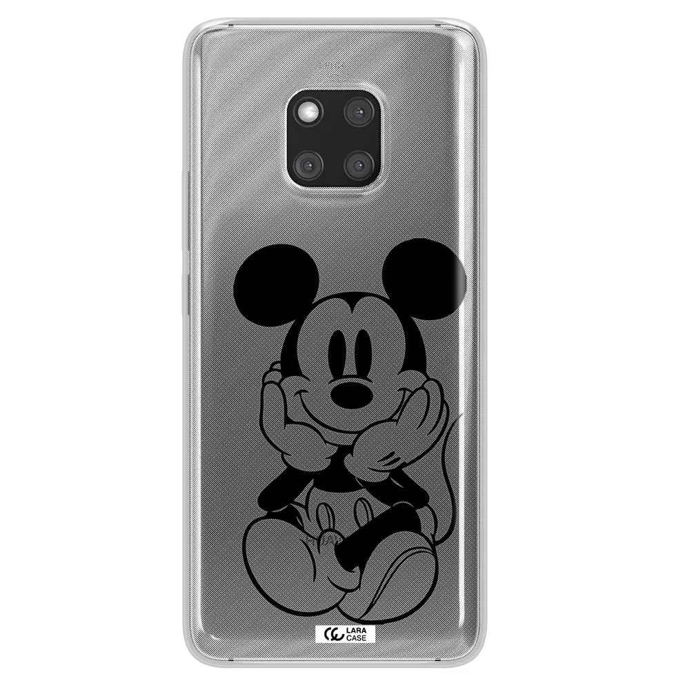 a cartoon of a mouse Huawei Mate 20 Pro Clear TPU Case