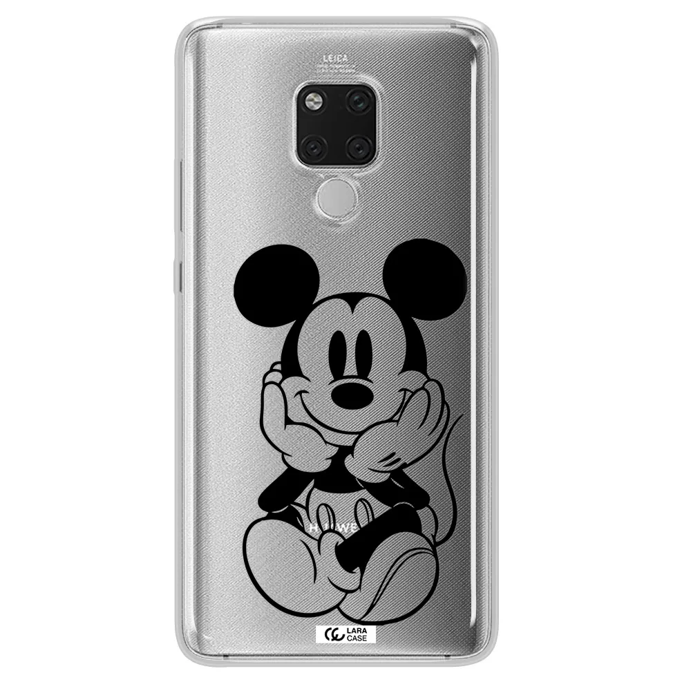 a cartoon of a mouse Huawei Mate 20X Clear TPU Case