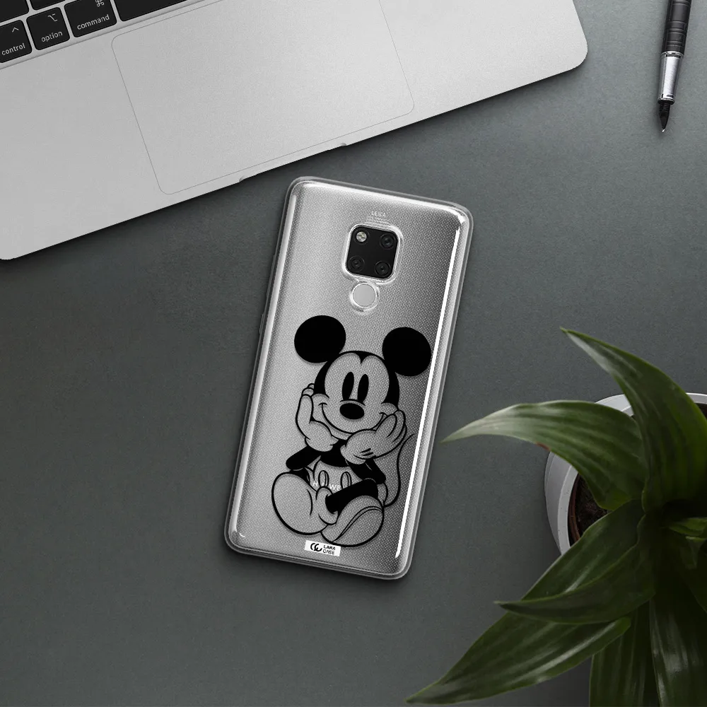 a cartoon of a mouse Huawei Mate 20X Clear TPU Case
