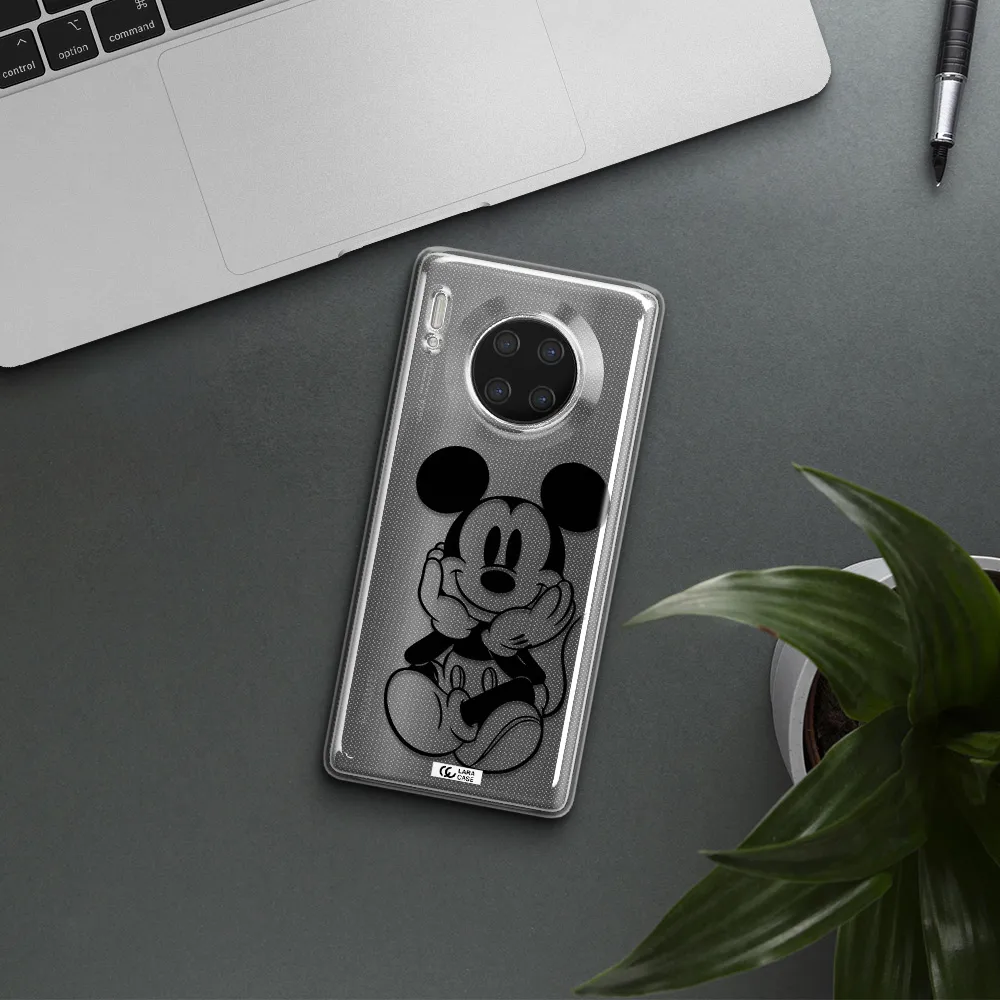 a cartoon of a mouse Huawei Mate 30 Pro Clear TPU Case