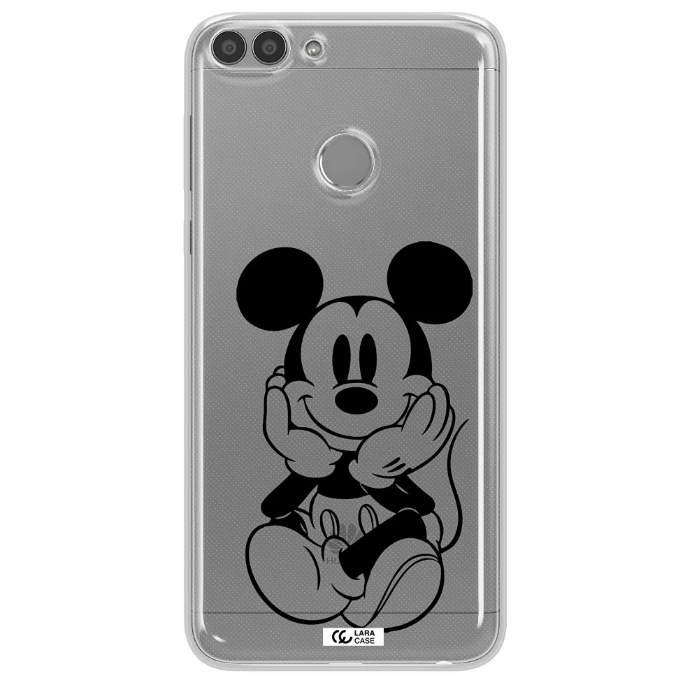 a cartoon of a mouse Huawei P Smart 2017 Clear TPU Case
