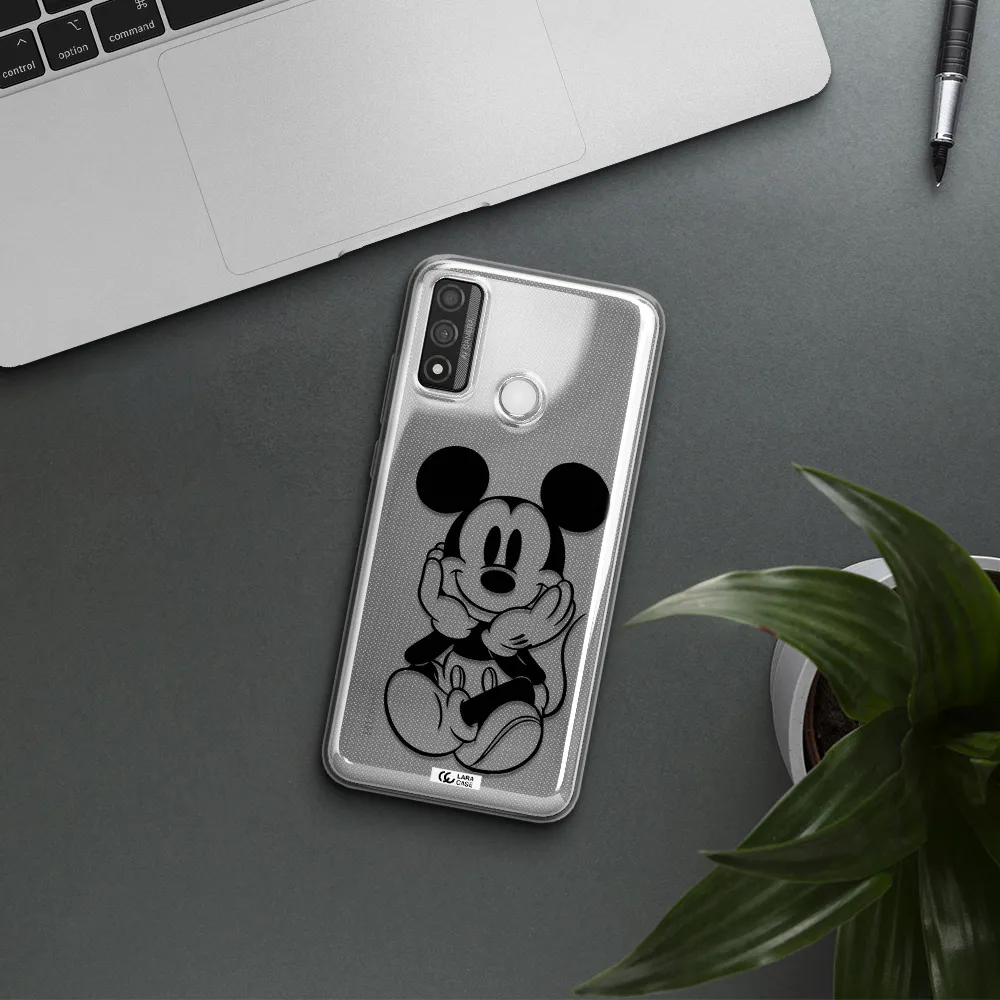 a cartoon of a mouse Huawei P Smart 2020 Clear TPU Case