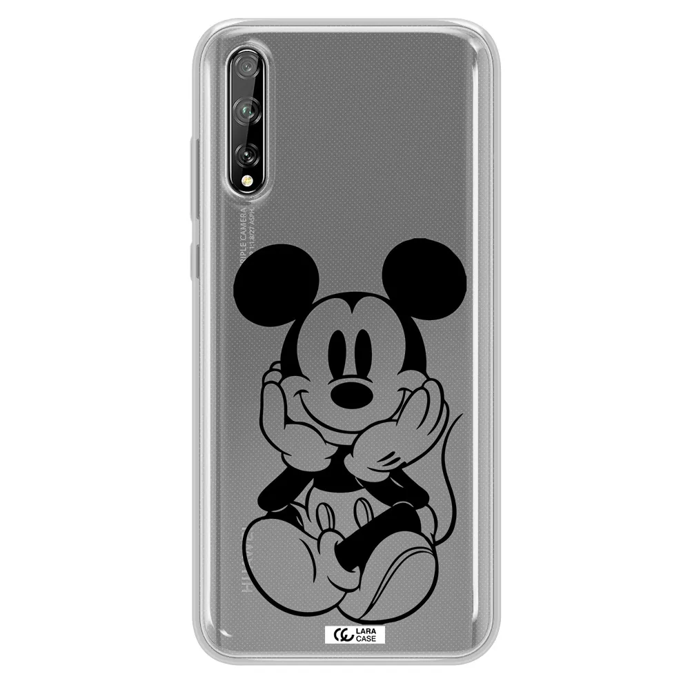 a cartoon of a mouse Huawei P Smart S Clear TPU Case