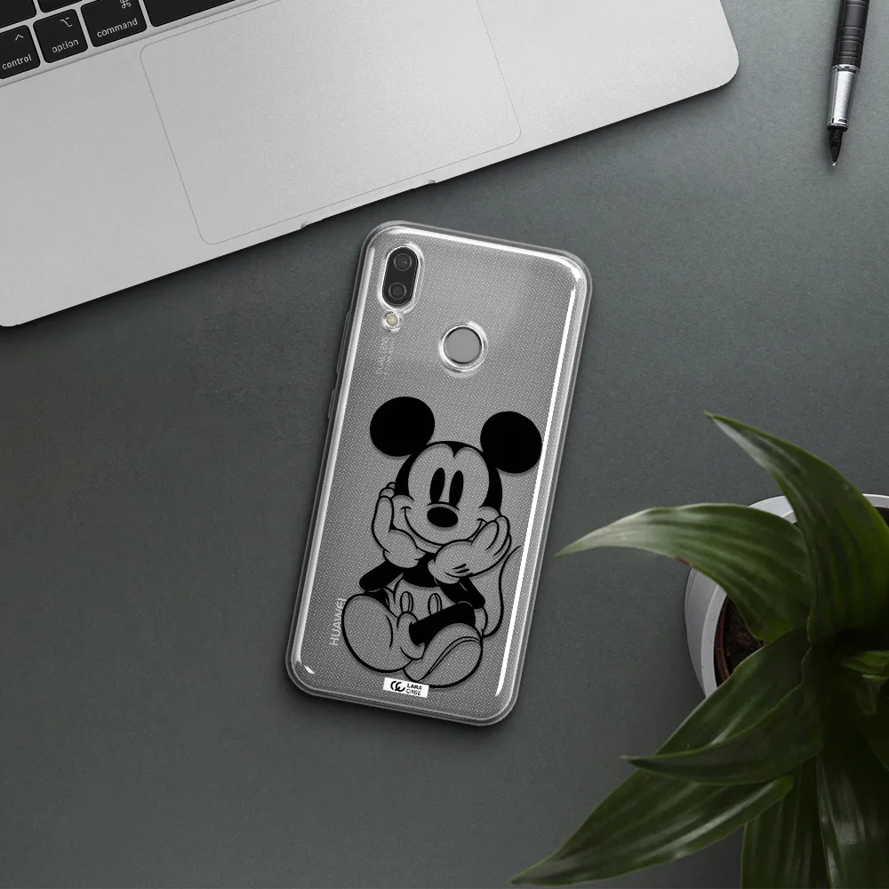 a cartoon of a mouse Huawei P20 Lite Clear TPU Case