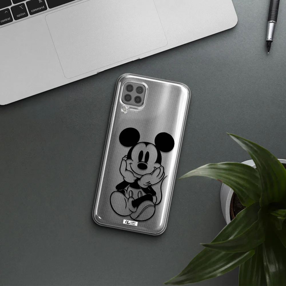 a cartoon of a mouse Huawei P40 Lite Clear TPU Case