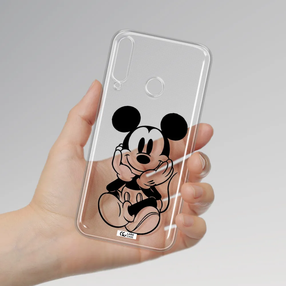a cartoon of a mouse Huawei P40 Lite E Clear TPU Case