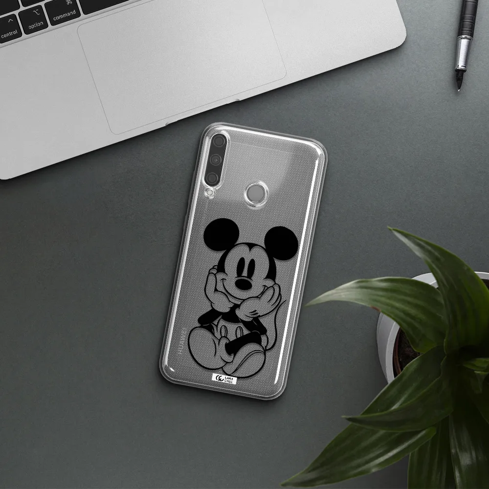 a cartoon of a mouse Huawei P40 Lite E Clear TPU Case