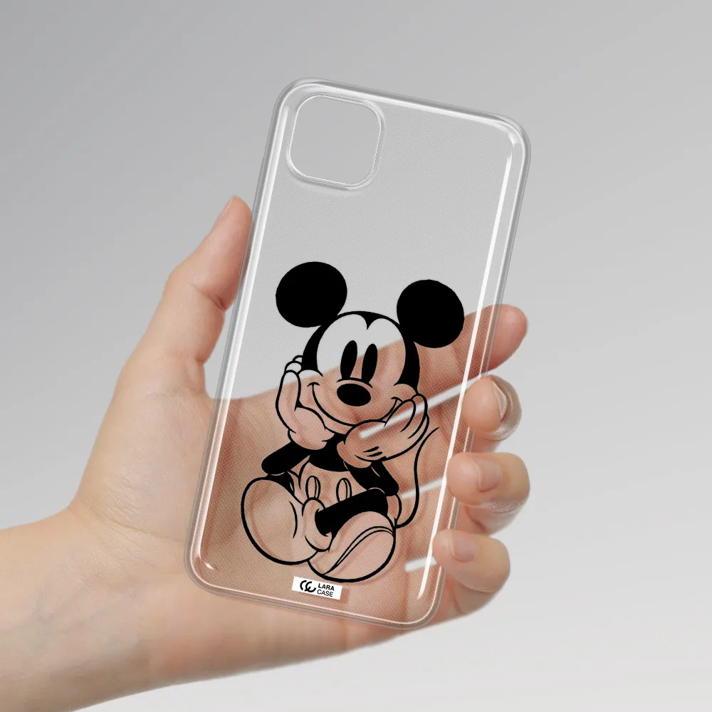 a cartoon of a mouse Huawei Y5P Clear TPU Case