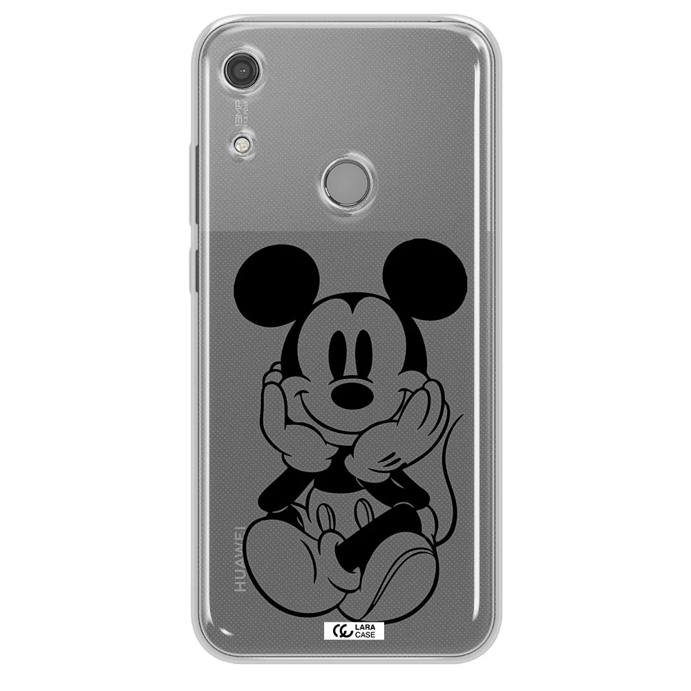 a cartoon of a mouse Huawei Y6S Clear TPU Case